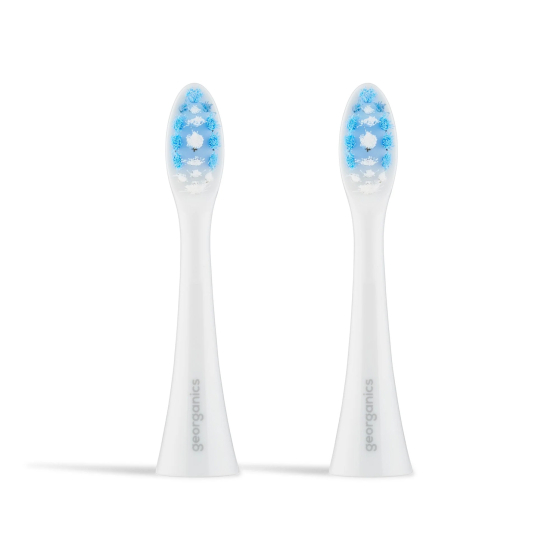 Georganics Sonic Toothbrush Replacement Heads for 35000SPM - 2 Pack pictured on a plain background