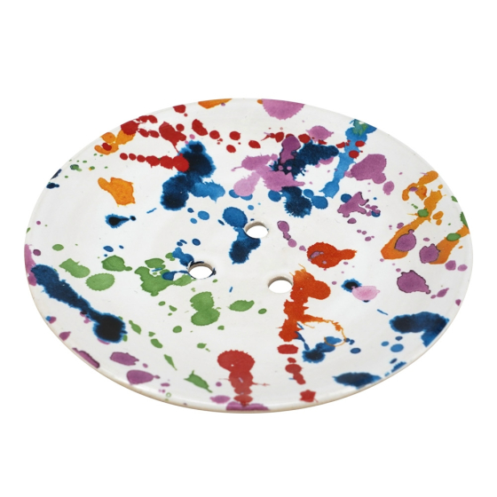 Glosters Soap Dish - Rainbow Splash