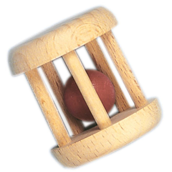 Glückskäfer Wooden Cage Rattle