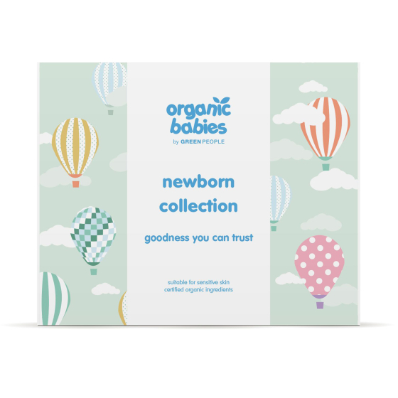 Organic Babies Newborn Collection Gift Set, products pictured in the box