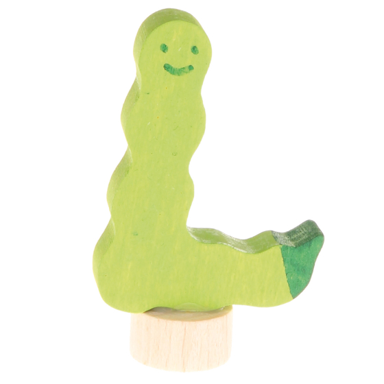 Grimm's Worm Decorative Figure pictured on a plain background