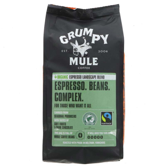 Grumpy Mule Espresso Landscape Blend Coffee Beans 227g