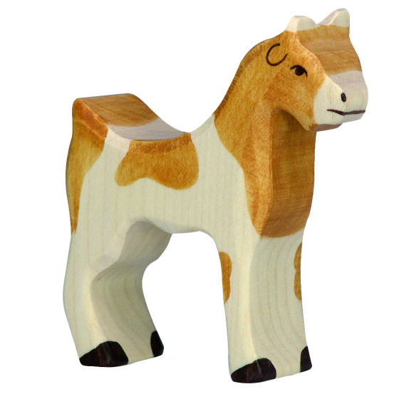 Holztiger wooden toy goat figure pictured on a plain background 