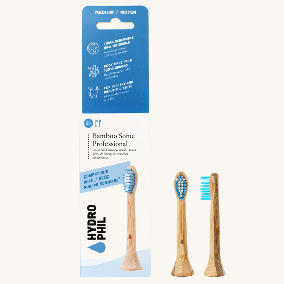 Hydrophil Bamboo Sonic Professional Replacement Brush Heads