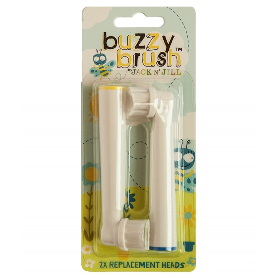 Jack N' Jill Kid's Buzzy Brush V2 Replacement Toothbrush Heads - 2 Pack