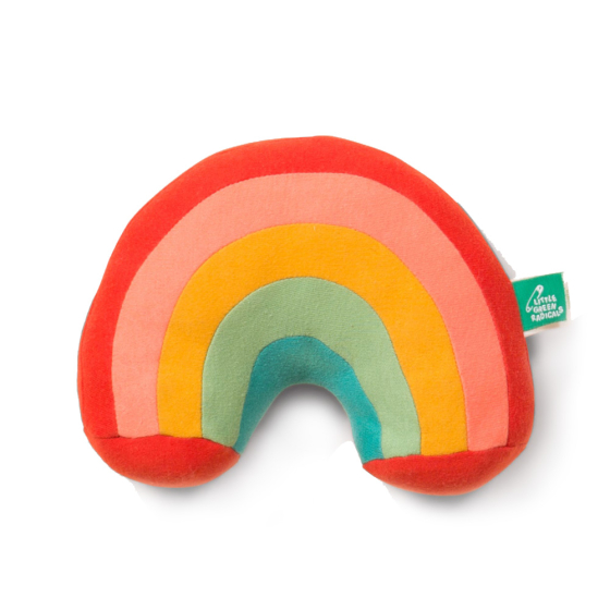 Little Green Radicals eco-friendly over the rainbow soft toy on a white background