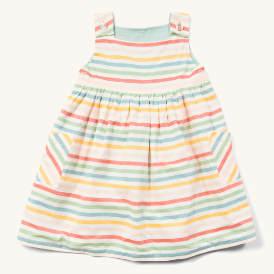 LGR Rainbow Striped Reversible Pinny Dress
