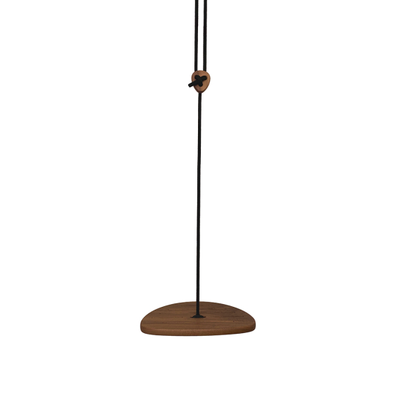 Lillagunga eco-friendly wooden disco rope swing on a white background