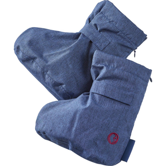  Mamalila Winter Booties for babywearing in Ice Blue. White background