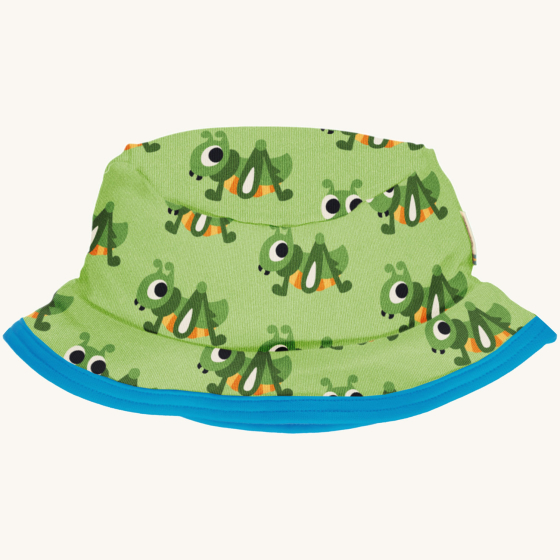 Maxomorra Picnic Grasshopper Sun Hat pictured on a plain background 