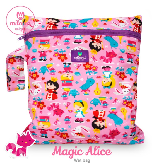 Milovia Nappy Wet Bags-Magic Alice