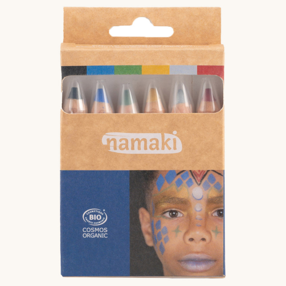 Namaki Natural Face Painting Pencils - 6 colours - Intergalactic Worlds