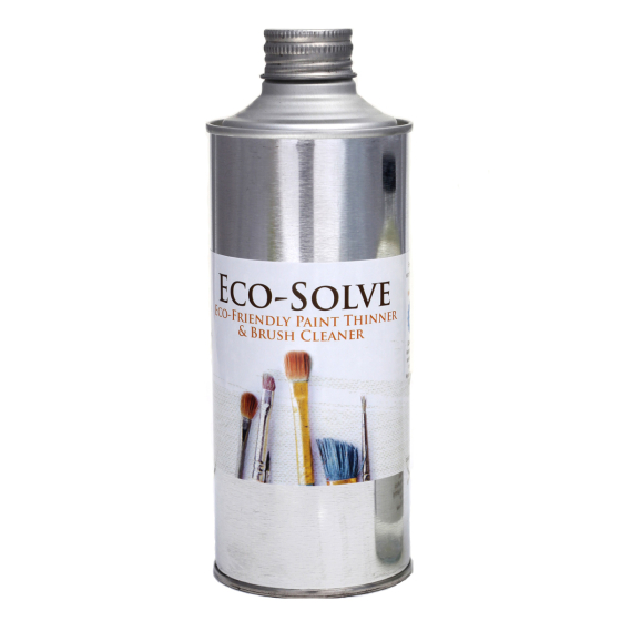 Natural Earth eco-friendly paint thinner and brush cleaner bottle on a white background