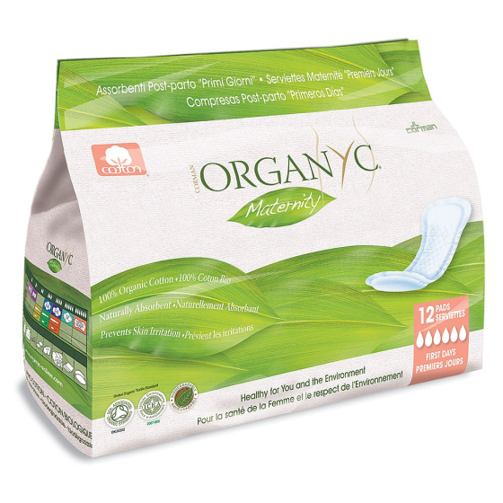 Organyc 12 Maternity Pads