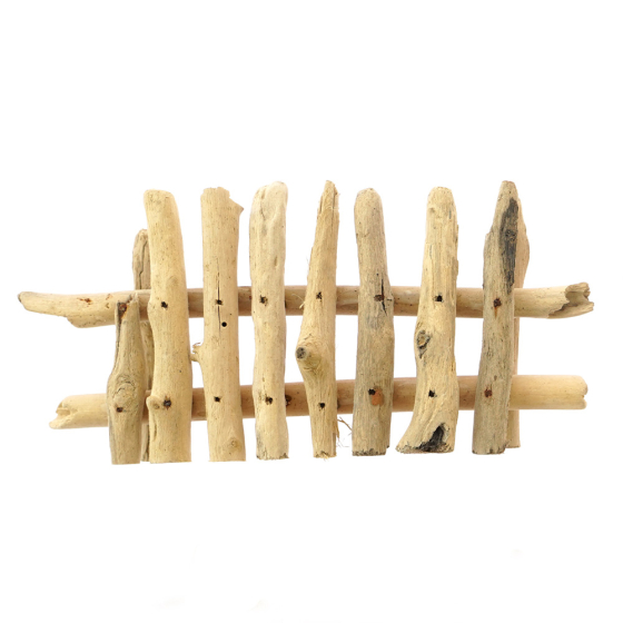 Papoose handmade woodland driftwood fence toy on a white background