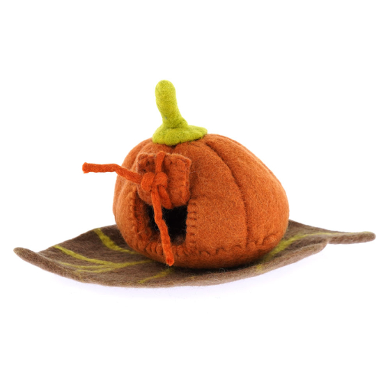 Papoose Toys Fairy Pumpkin House and Mat