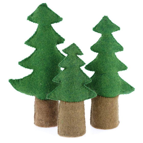 Papoose Toys Pine Trees Set