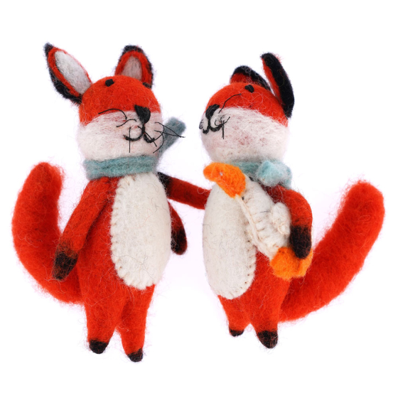 Papoose Toys Fox Pair