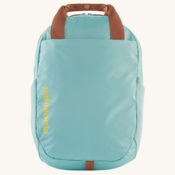 Patagonia Atom Tote Backpack 20L - Skiff Blue on a plain background.