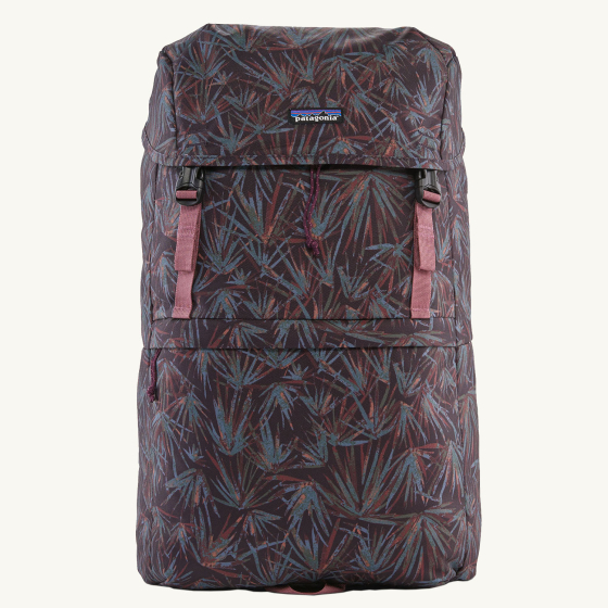 Patagonia Fieldsmith Lid Backpack - Grasslands / Night Plum on a plain background.