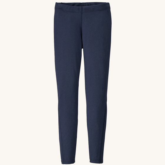 Patagonia Kid's Capilene Midweight Base Layer Bottoms - New Navy on a plain background.