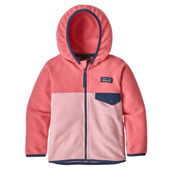 Patagonia Little Kids Micro D Snap-T Fleece Jacket - Rosebud Pink