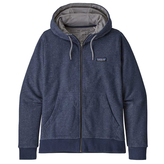 Patagonia Women's P-6 Label French Terry Full-Zip - Navy Blue