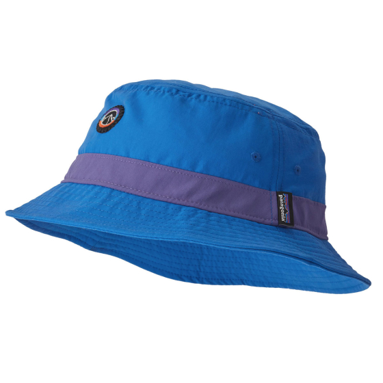 Patagonia Wavefarer Bucket Hat in Bayou Blue colour pictured on a plain white background 