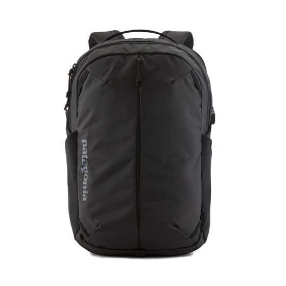 Patagonia Refugio Day Pack 26L - Black, standing upright on a white background