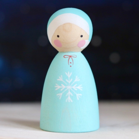 Peepul Winter Elf Peg Doll