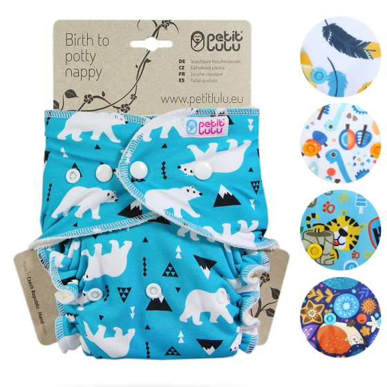 Petit Lulu Maxi Night-time Fitted Nappy Snaps
