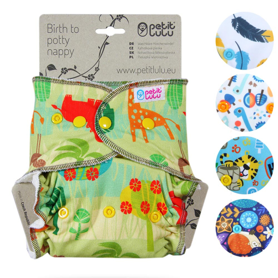 Petit Lulu One-Size Fitted Nappy Snaps