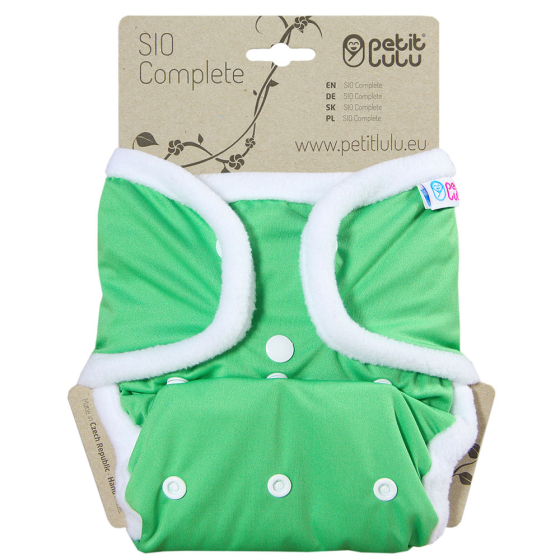 Petit Lulu SIO Complete Nappy Snaps - Green