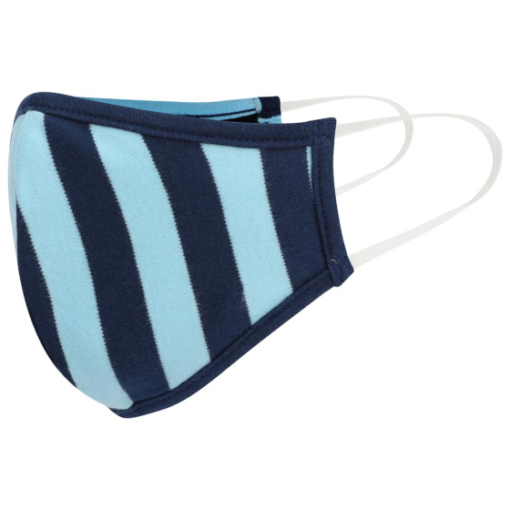 Piccalilly Adult Face Mask - Blue Stripe