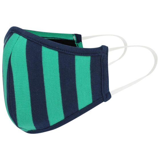 Piccalilly Adult Face Mask - Green Stripe