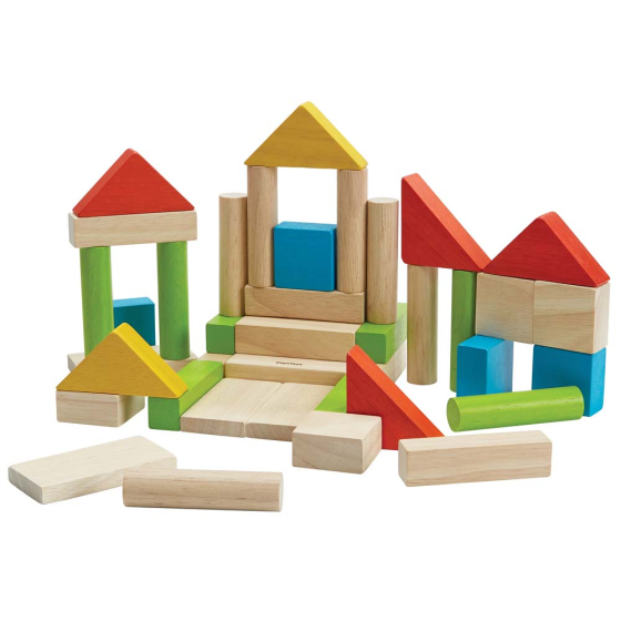 Plan Toys 40 Colourful Unit Blocks