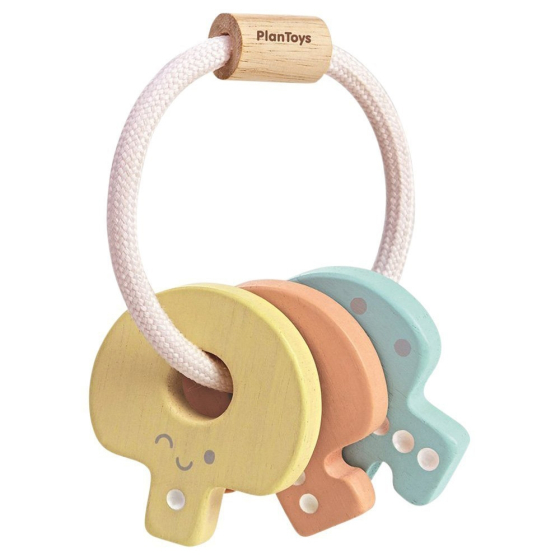 Plan Toys Pastel Baby Key Rattle