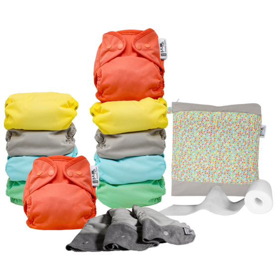 Pop-In Middle Box 10 Pastel Popper Nappies