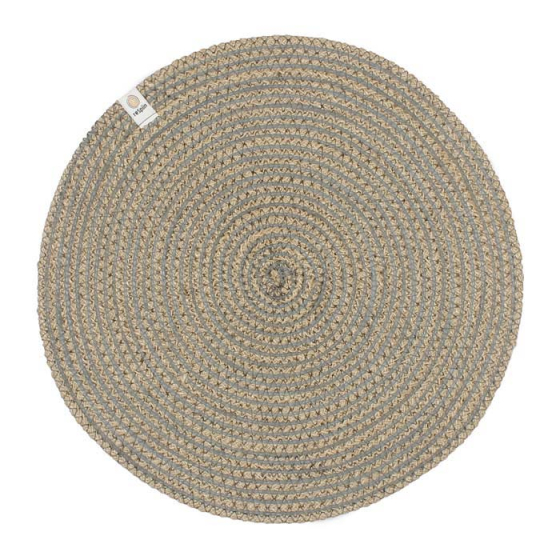 ReSpiin Spiral Jute Natural / Grey Tablemat