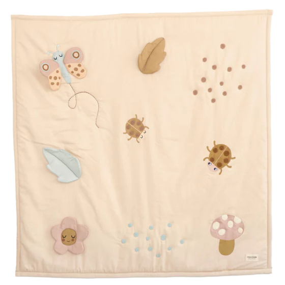 Roommate Baby Bugs Activity Blanket in a Pastel colour pictured on a plain background
