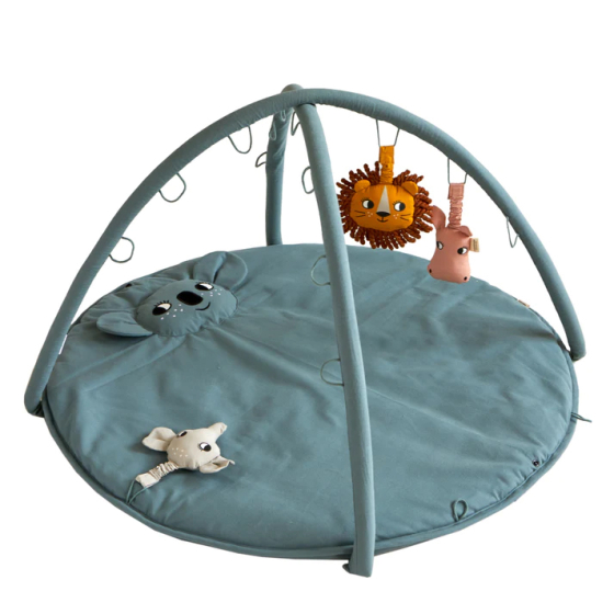 Roommate Baby Gym in a Koala design pictured on a plain background