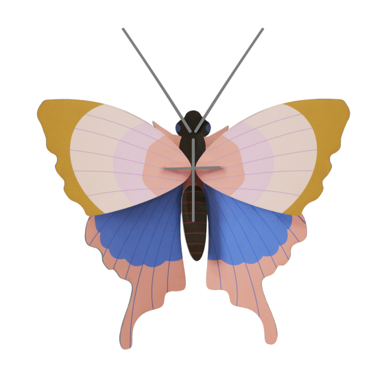 Studio Roof Gold Rim Butterfly decoration pictured on a plain background 