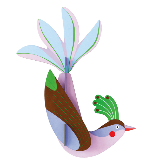 Studio Roof eco-friendly maui bird card slotting model on a white background