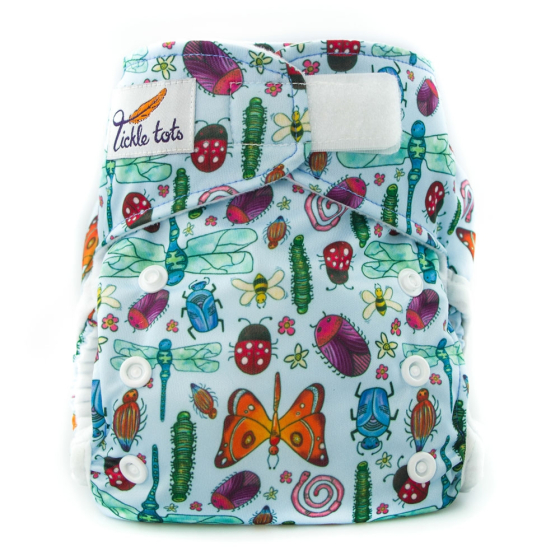 Tickle Tots Hybrid Nappy - Bugs