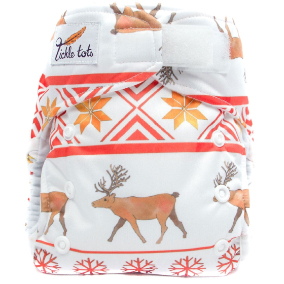 Tickle Tots AIO Nappy - Winter Red