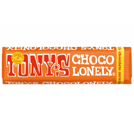 Tony's Chocolonely Milk Caramel Sea Salt Fairtrade Chocolate 47g