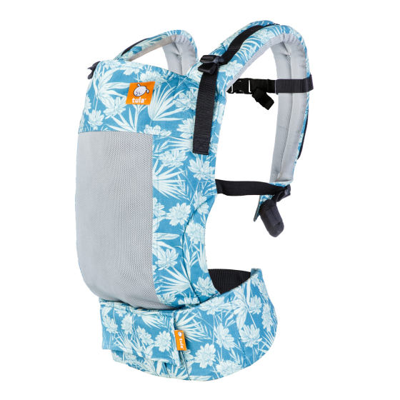 Tula Free to Grow Coast Paradise soft structured baby carrier on a white background