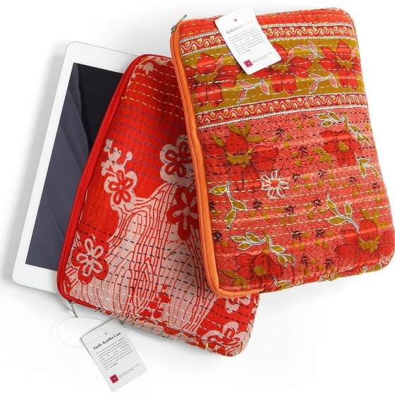 Turtle Bags Kantha Small Tablet Case