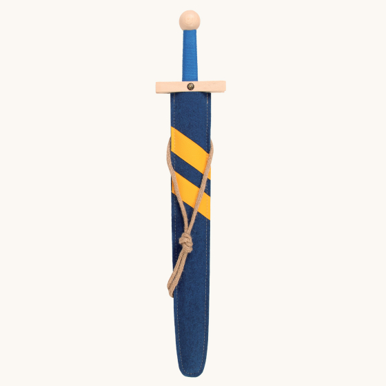 Vah Blue Lancelot Wooden Sword Set pictured on a plain background 