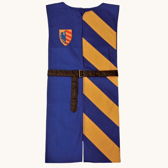 Vah Lancelot Blue & Yellow Kids Dress-Up Tunic pictured on a plain background 
